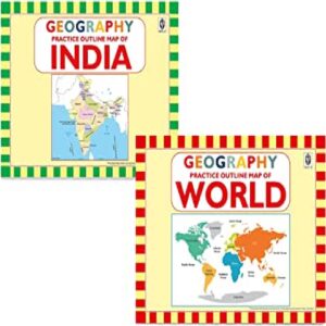 Outline Practice Books India and World Combo set