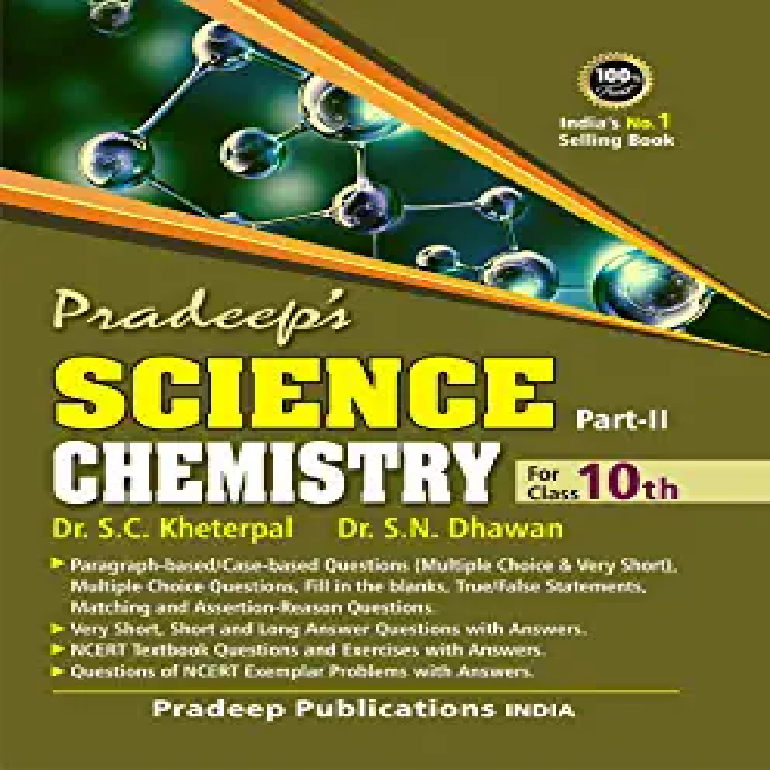 Pradeep Science Chemistry for Class 10 Best for 2022 Examination