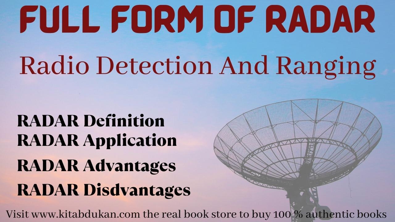 What is the full form of RADAR